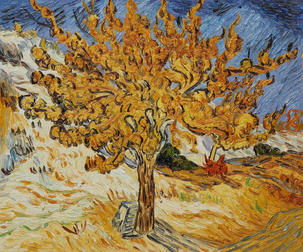 The Mulberry Tree by Vincent Van Gogh - Click Image to Close